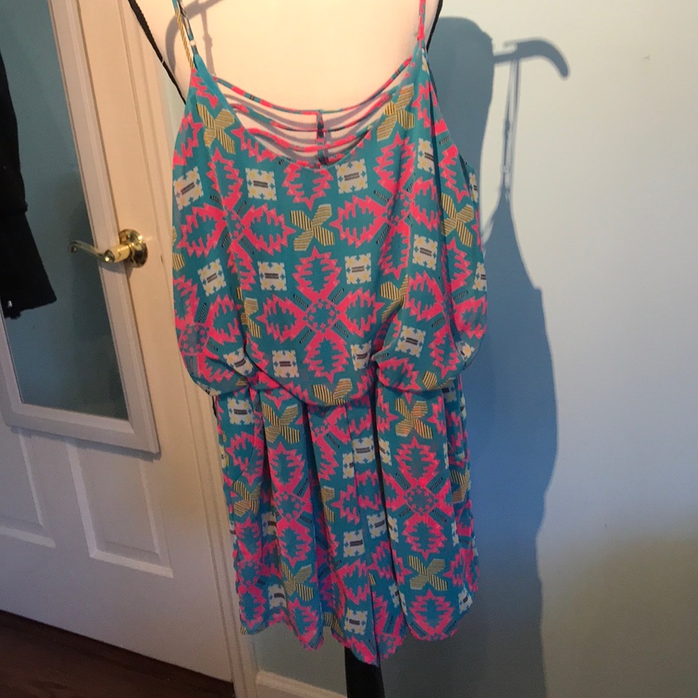 Alya Multicolor Aztec Romper